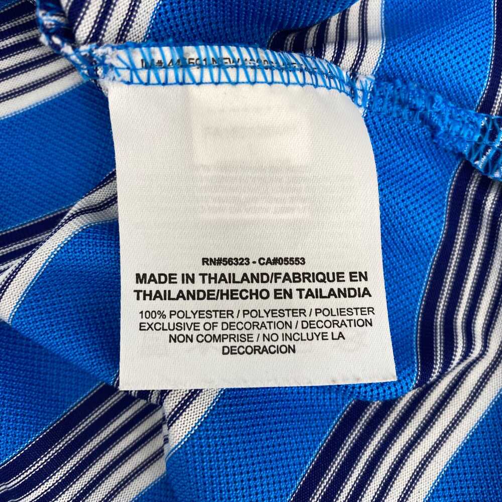 Nike Blue White Striped Short Sleeve Golf Polo | Men’s L - Picture 4 of 7